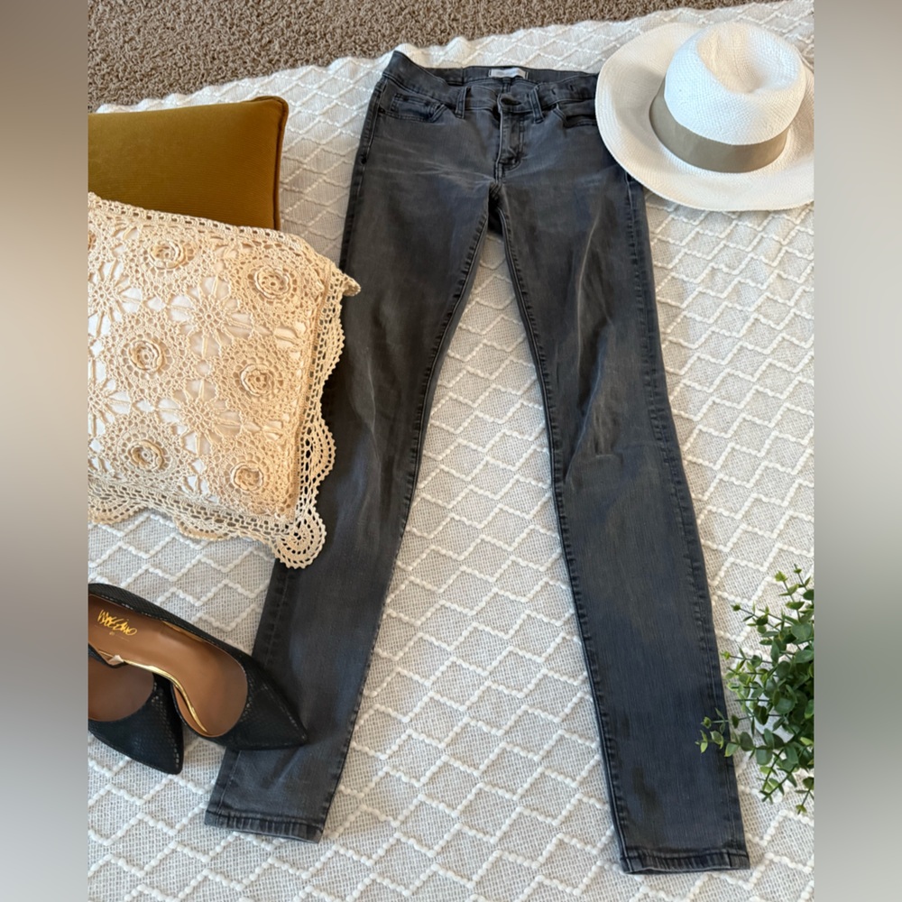 🖤Madewell Skinny Faded Black Denim Jeans, 27T